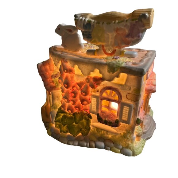 Easter village Laundry Shop Building Lighted - Picture 9 of 16